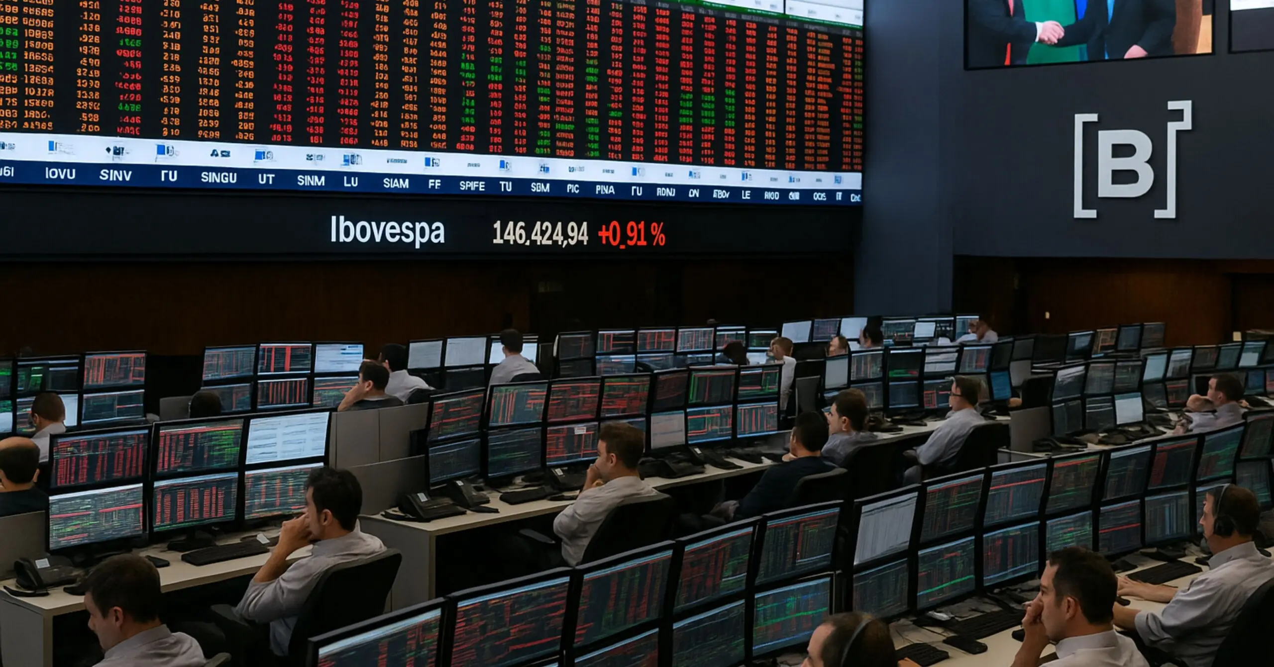 Ibovespa fecha em alta de 0,91% e bate novo recorde histórico acima de 146 mil pontos