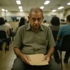 A fila caiu, mas o relógio de quem espera não para